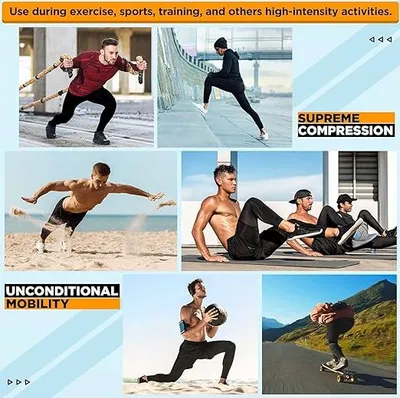 Produktbild von RDX MMA Thermo-Kompressionshose, Leggings, Hosen mit Basisschichten, Gym Workout Quick Cool Dry Tights