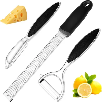 Productafbeelding van Aardappelschillers Set - Keuken Schillers - Groenten Schillen - Roestvrij Staal - 3 Stuks - Zilverkleurig