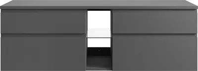 Produktbild von Badezimmerschrank unter Waschbecken - Grau - 150 cm - MAGDALENA II
