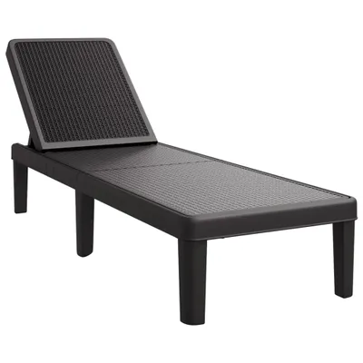 Produktbild von VidaXL 4008100, Lounge, Gepolsterter Sitz, Polypropylen (PP), Schwarz, 160 kg, 1555 mm