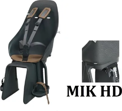 Produktbild von Urban Iki Ta-Ke Fahrradkindersitz nur MIK HD Klicksystem schwarz braun bincho kurumi