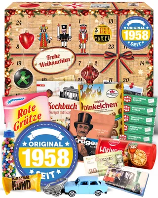 Obrázok produktu pre Originál od 1958 s 24 východonemeckými produktmi Ostalgie 2026 Adventný kalendár NDR