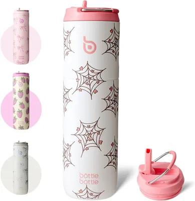 Obrázok produktu pre Nerezová fľaša na vodu 700 ml, so slmičkou a rukoväťou, pre šport