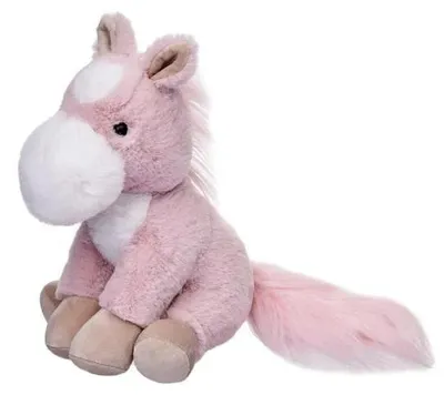 Imagen del producto de Burro de peluche rosa, 30 cm - Beppe