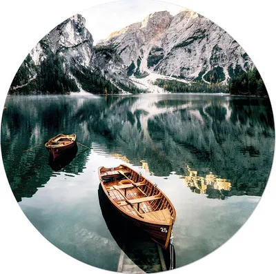 Produktbild von Glasbild Wildsee III GLR147 Ø 20 cm