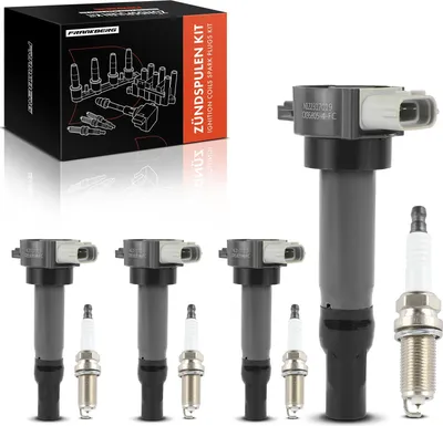 Immagine prodotto di Frankberg 4x bobina di accensione+4x candela per Citroën C4 Aircross Mitsubishi ASX Lancer VIII Sportback Peugeot 4008