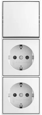 Obrázek produktu pro Kombinovaný kolébkový spínač BUSCH JAEGER 2601/6/20/2 EAPBJ524 (2TKA00005544)