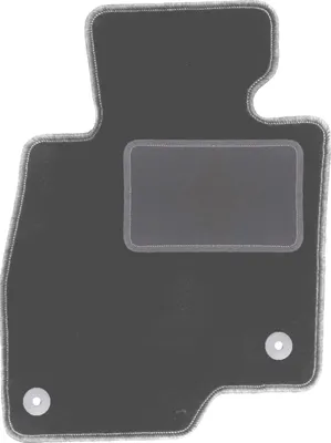 Produktbild von Fahrerfußmatte Velours graphit passend für Mazda 3 III (BM) (2013-, Schrägheck, Limousine) – mit Befestigungen – passgenau