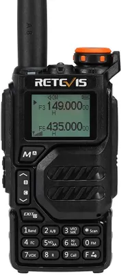Produktbild von Retevis RA79 Amateurfunkgerät, 5W Air-Band-Empfang Ham Radio, 1400-mAh-Akku-Handfunkgerät für Jagd, Reisen, Wandern, Fernfunkgerät (1 Stück)