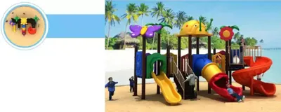 Image de Tour de jeux avec toboggan Tour d'escalade Tour en bois Maison de jeux Aire de jeux Nouveau