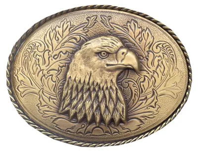 Produktbild von Gürtelschnalle Adlerkopf Wechselgürtel Buckle Western Rodeo Concho Cowboy Gürtel