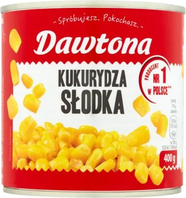 Zdjęcie produktu dla Kukurydza konserwowa słodka 400g Dawtona