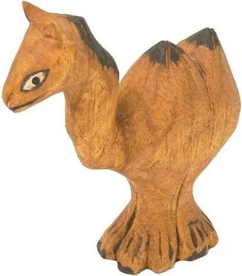 Produktbild von Holzfigur Kamel, ca. 10 cm aus Soar-Holz, handgeschnitzt und leicht bemalt