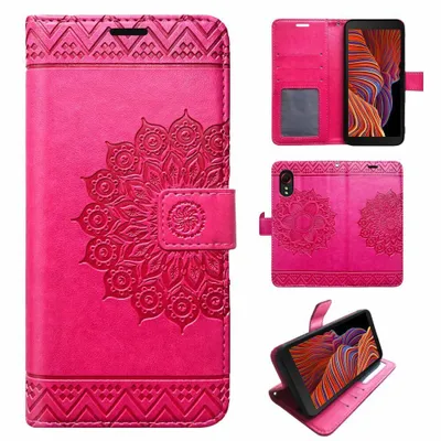Produktbild von Hülle für Samsung Galaxy XCover 5 Handy Tasche Wallet Case Cover Handyhülle Etui Mandala Pink