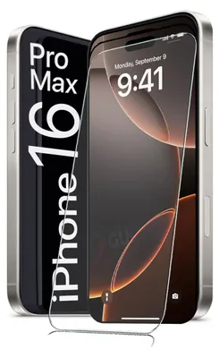 Produktbild von Für iPhone 16 Pro Max ( 6.9" ) - Panzerglas Glasfolie Display Schutz Folie Glas 9H Hart Echt Glas Displayschutzfolie 1 Stück