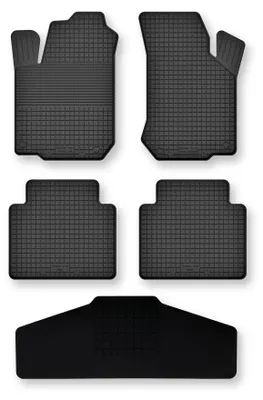 Productafbeelding van Rubberen automatten + tunnelmat voor Alfa Romeo 145 1994-2001 (hatchback) – 5-delig, zwart, op maat – Wielganizator Semi-Universal