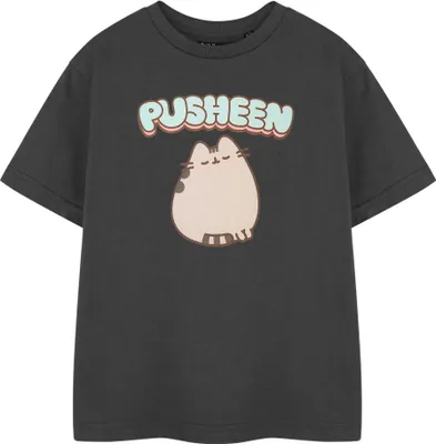 Obrázek produktu pro Pusheen - "Blush" tričko pro dívky s krátkým rukávem NS8558 (140) (charcoal)