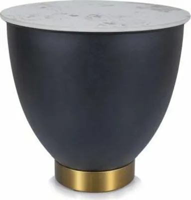 Obrázek produktu pro Malý designový konferenční stolek AKSIL - bílý / černý