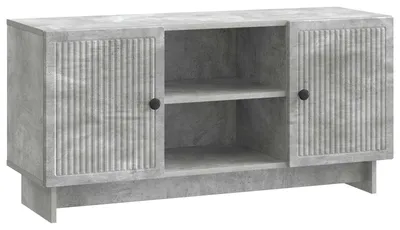 Produktbild von vidaXL TV-Schränk 102 x 34,5 x 50 cm Betongrau Holzwerkstoff