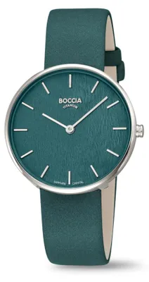 Obrázok produktu pre Boccia 3387-02, dámske hodinky, quartzový mechanizmus, titán, tmavozelená farba