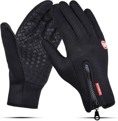 Produktbild von Warme Touchscreen Winterhandschuhe, Thermohandschuhe, Wollstrickhandschuhe mit Fleecefutter - GLOVELO L/XL