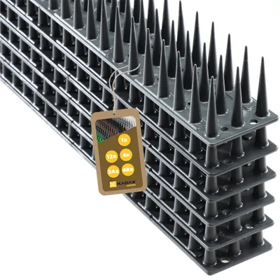 Obrázek produktu pro KADAX 6x ptačí hroty, proti holubům, husté, vysoké, silné, 3,06 m