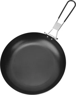 Produktbild von Bratpfanne - 24 cm - Gusseisenpfanne - Kasserolle - Antihaft - Camping - Picknick - Wandern