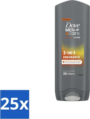 Produktbild von Dove Men+Care 3-in-1 Duschgel - Sport - 250 ml - Vorteilspack - 25 Stücke