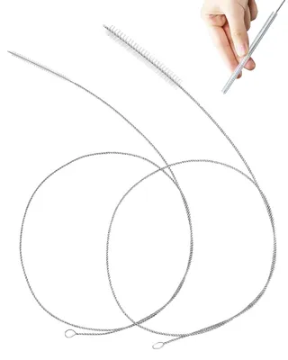 2 flexible Rohrreinigungsbürsten, 100 cm, Edelstahl