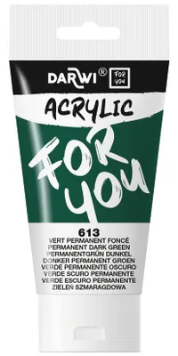 Immagine prodotto di Darwi DFY Vernice Acrilica Permanente Verde Scuro 75 ml 1 pz