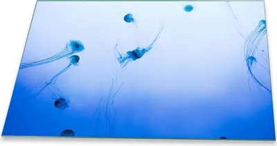 Produktbild von Herdabdeckplatte Glaskeramik 1 Teilig 80x52 Abstrakt Blau Abdeckung Glas Spritzschutz