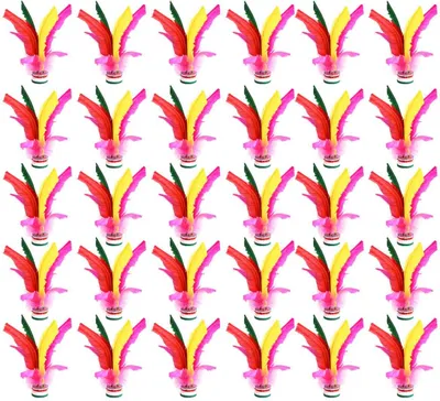 Produktbild von 30 bunte chinesische Federbälle (Jianzi) für Fußsportarten und Outdoor-Übungsspiele