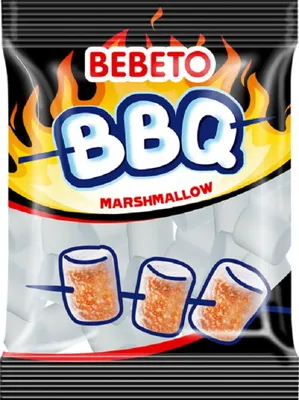 Produktbild von Bebeto BBQ Marshmallow | Ideal zum Grillen | Süßwaren |  250 g