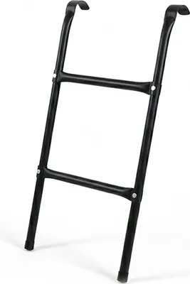 Obrázek produktu pro Relaxdays žebřík k trampolíně, výška x šířka: 76 x 38 cm, k zavěšení, 2 příčky, žebřík k zahradní trampolíně, univerzální, ocel, černý