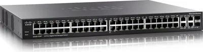 Zdjęcie produktu dla Cisco Small Business SG300-52MP, Zarządzany, L3, Gigabit Ethernet (10/100/1000), Obsługa PoE, Możliwości montowania w stelażu