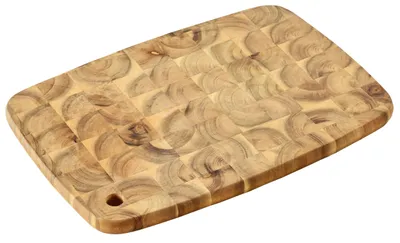 Productafbeelding van Snijplank van Akazienhout met Ophanggaatje - 32 x 22 x 2 cm