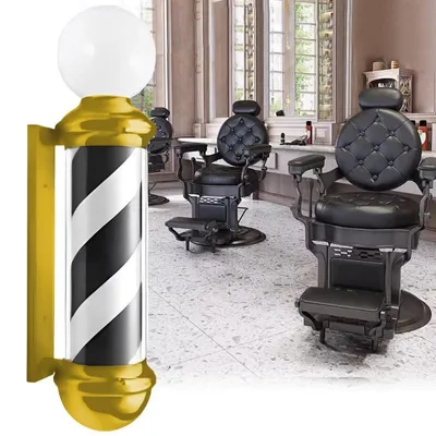 Zdjęcie produktu dla Plafon słupek lampa led barberska barberski barber znak reklama salon 81.5cm
