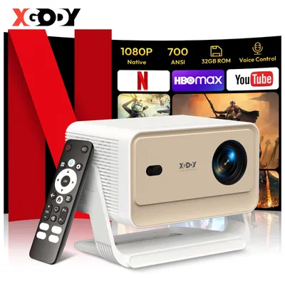 Image de Mini projecteur - Projecteur portable - Projecteur de cinéma - Mini-projecteur - Projecteur Full HD - Résolution 1080p
