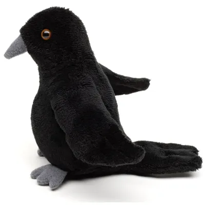 Produktbild von Uni-Toys Plüschtier Rabe VRA15124 - Uni-Toys Naturgetreues Kuscheltier Rabe 12cm
