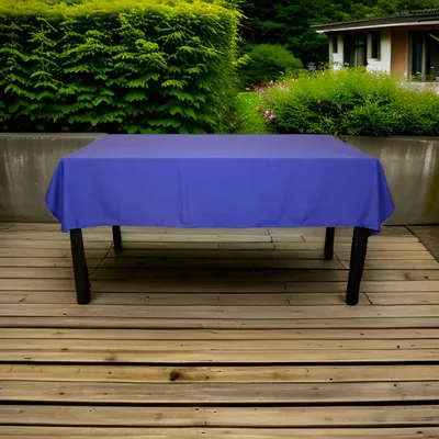 Polyester Tischdecke 140x180 cm, fleckabweisend, Marineblau