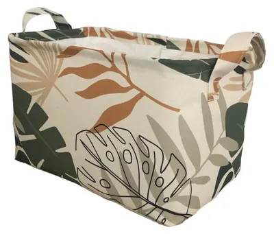 Image de Panier de rangement en polyester multicolore - L 30 × P 22 × H 18 cm