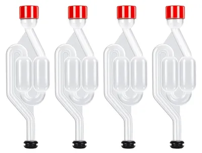 Productafbeelding van Gisting sluisen en afsluitdopjes - 4-delig - Voor het fermenteren van wijn, bier, zuurkool en kimchi