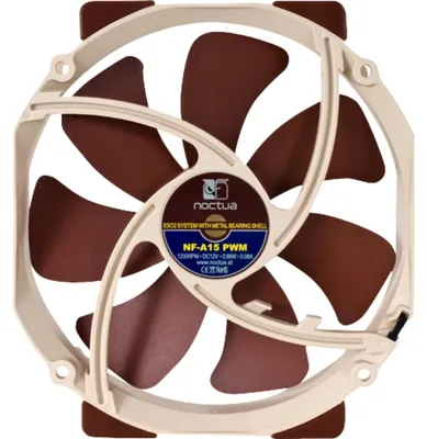 Produktbild von Noctua NOC-NF-A15-PWM, Ventilator, 14 cm, 300 RPM, 1200 RPM, 19,2 dB, 115,5 m³/h