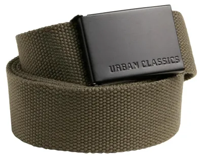Produktbild von Urban Classics - Gürtel, Canvas-Herren TN174 (Einheitsgröße) (Oliv/Schwarz)