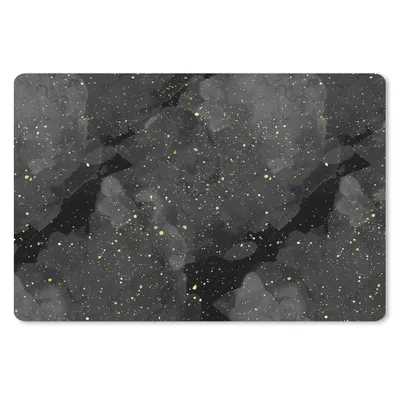 Produktbild von MuchoWow® Mauspad Mousepad Marmor - Glitter - Gold - Schwarz - Muster 27x18 cm - Mousepads - Maus Mat - Pad - Mausunterlage - Büroartikel - Desk Matten