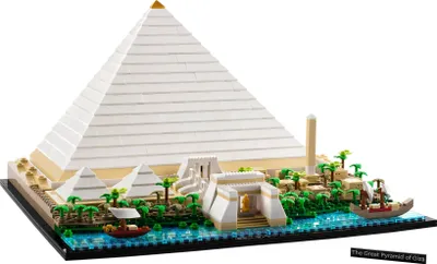 Produktbild von LEGO 21058 Architecture Cheops-Pyramide Bausatz zum Basteln als kreatives Hobby, Geschenkidee für Erwachsene, Männer, Frauen, Mutter, Vater, kreative Aktivität, Sammlung berühmter Sehenswürdigkeiten