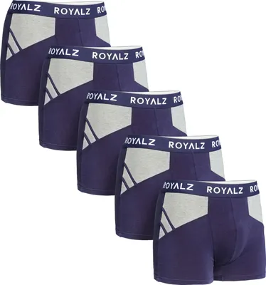 Produktbild von ROYALZ Boxershorts Herren Unterhosen 5er Pack sportliches-modernes Sportiv Design, 5er Set (95% Baumwolle / 5% Elasthan)