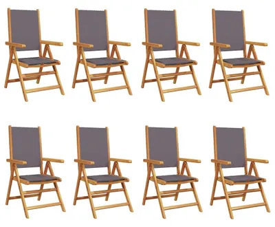 Produktbild von VidaXL 3214543, Terrasse, Gepolsterter Sitz, Akazienholz, Polyester, Anthrazit, 110 kg, 570 mm