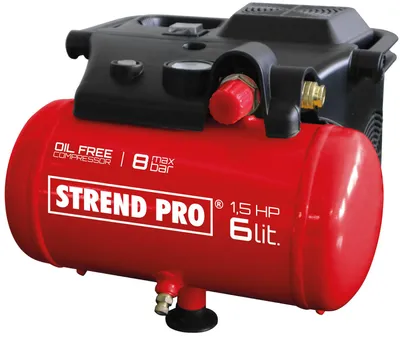 Obrázek produktu pro Kompresor Strend Pro BOF1506, bezolejový, 1,1 kW, 6 litrů