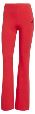 Productafbeelding van adidas dames leggings, Essentials Small Logo, wijde pijpen, kleur: Pure Ruby/Black, maat: L